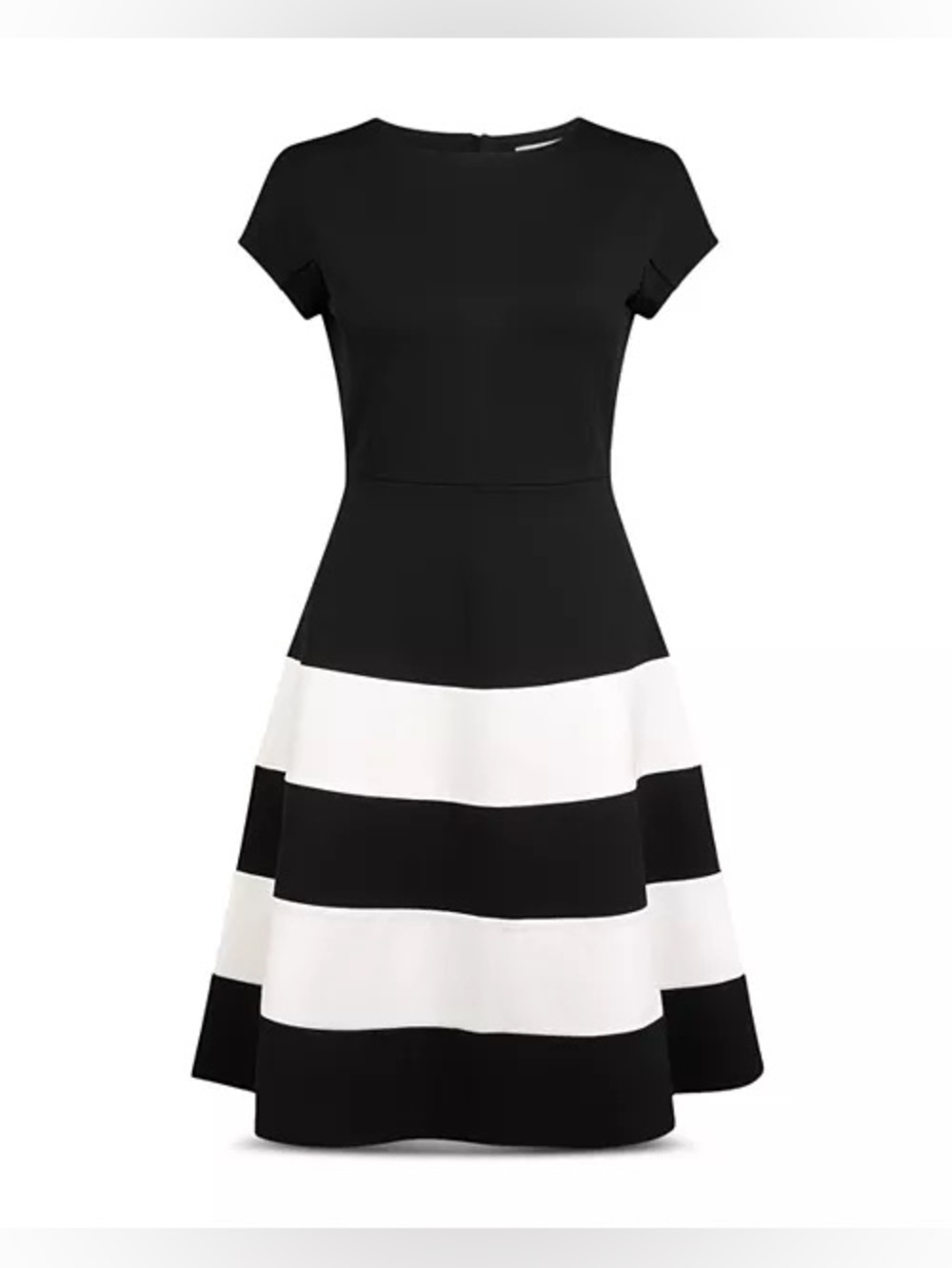 HOBBS London Lizzie Dress Black White Striped US 6